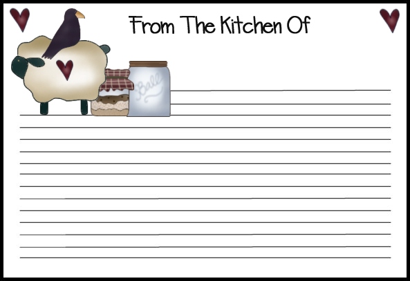 7 best images of free printable 4x6 recipe card templates printable 