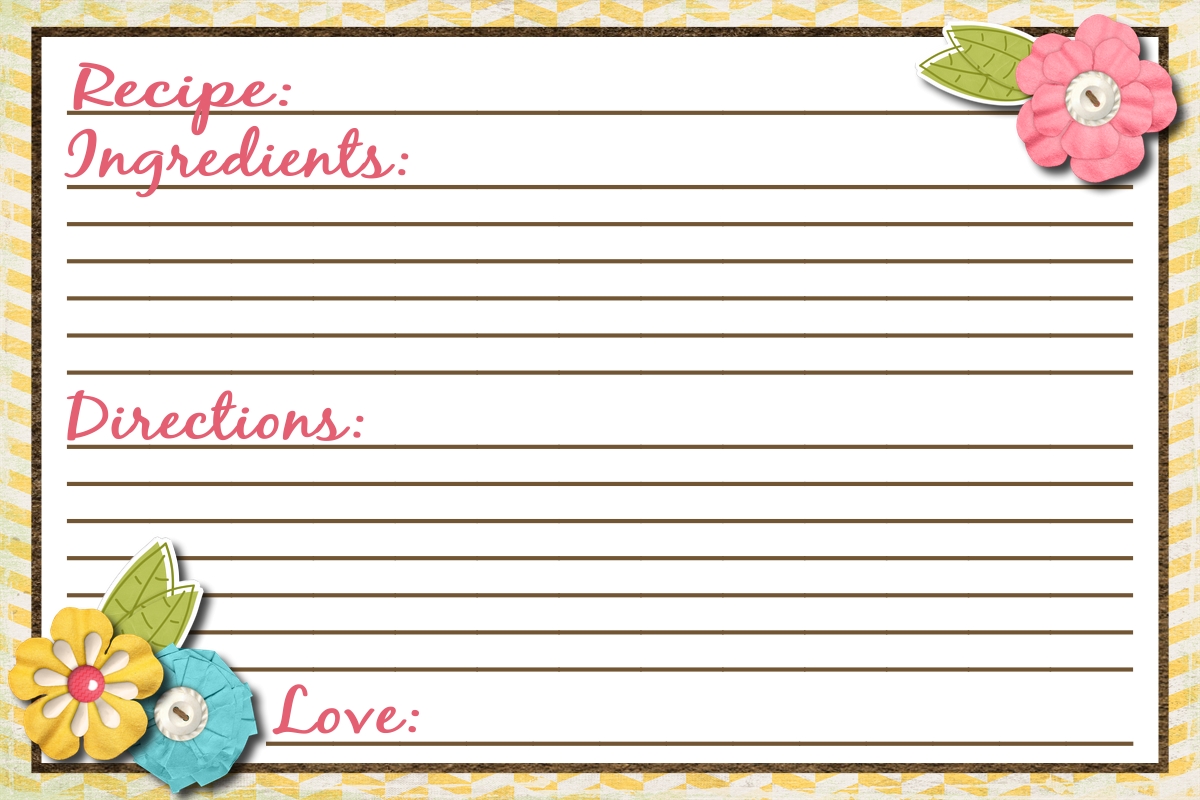 Free Printable Simple Recipe Cards