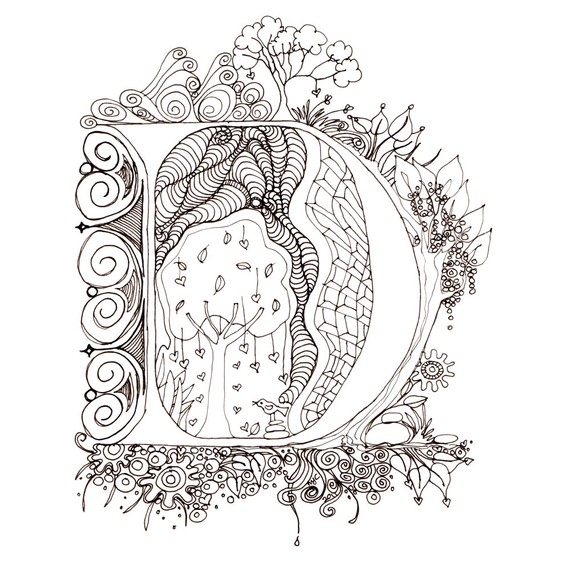 5 Best Images of Illuminated Letters D Printable - Illuminated Letters