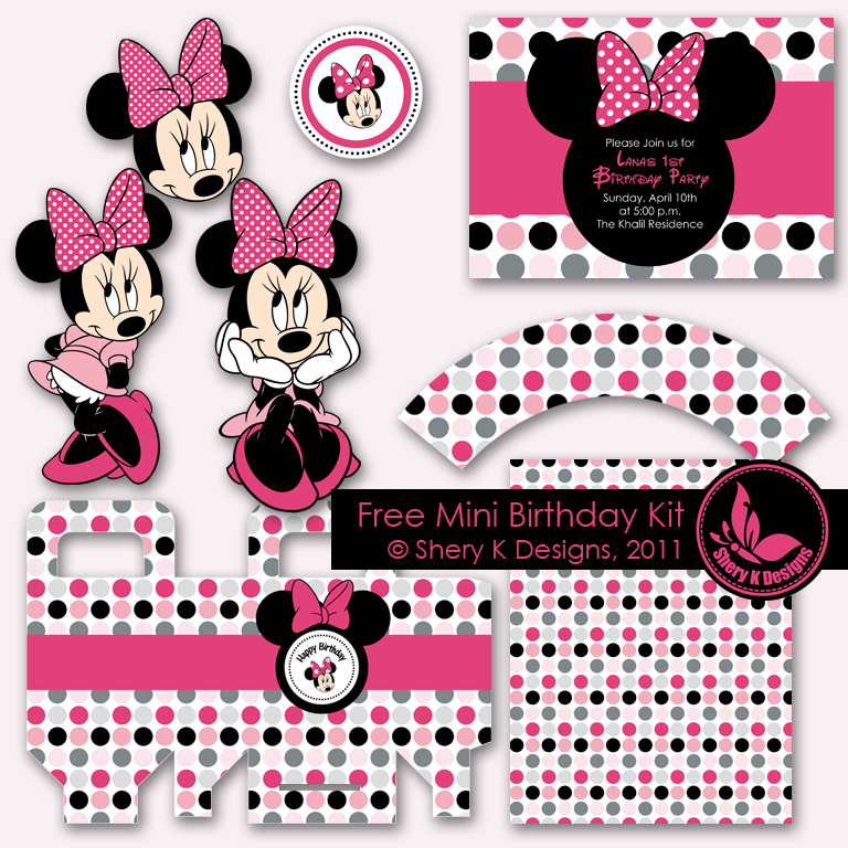 Free Printable Minnie Mouse Birthday Decorations