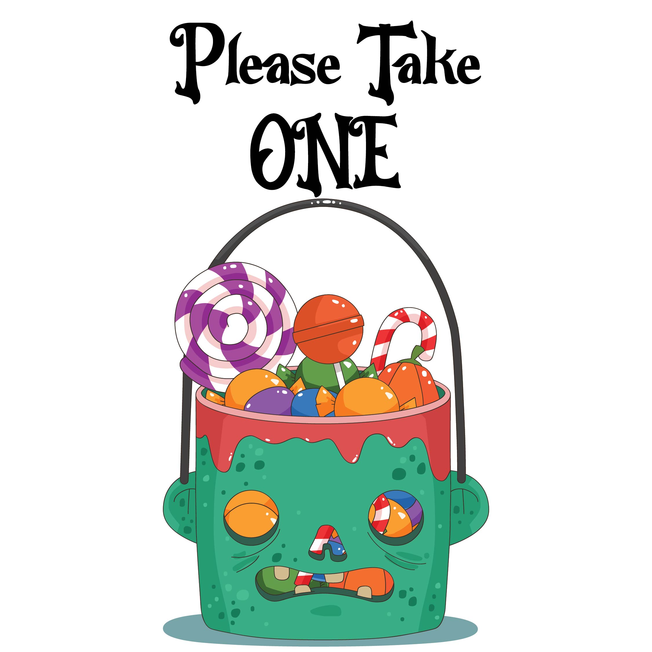 7 Best Images Of Take One Printable Halloween Signs Printable Please