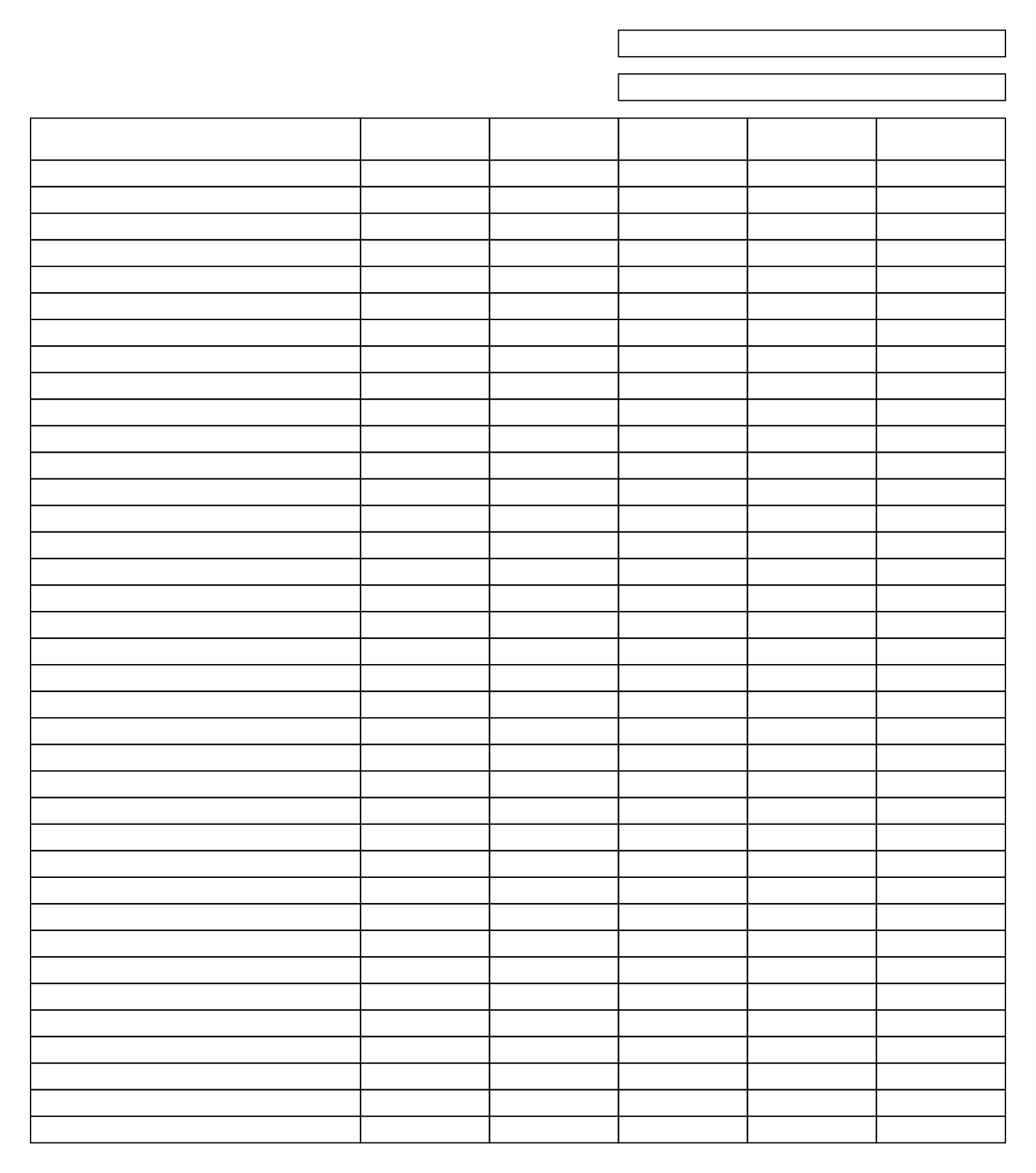 Free Printable Blank Column Chart Customize and Print