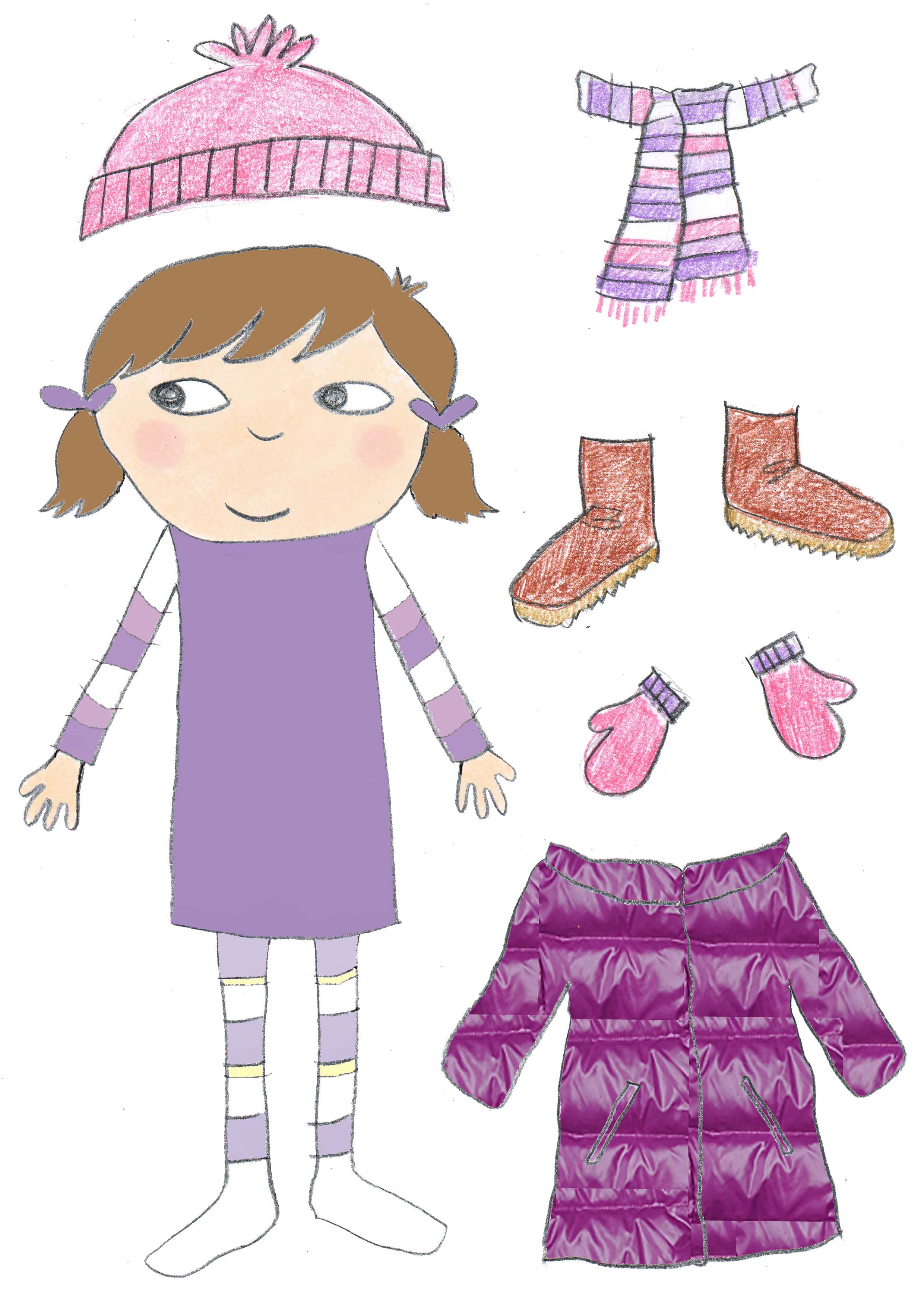 summer-clothing-and-shoes-for-a-little-girl-paper-doll-free-printable