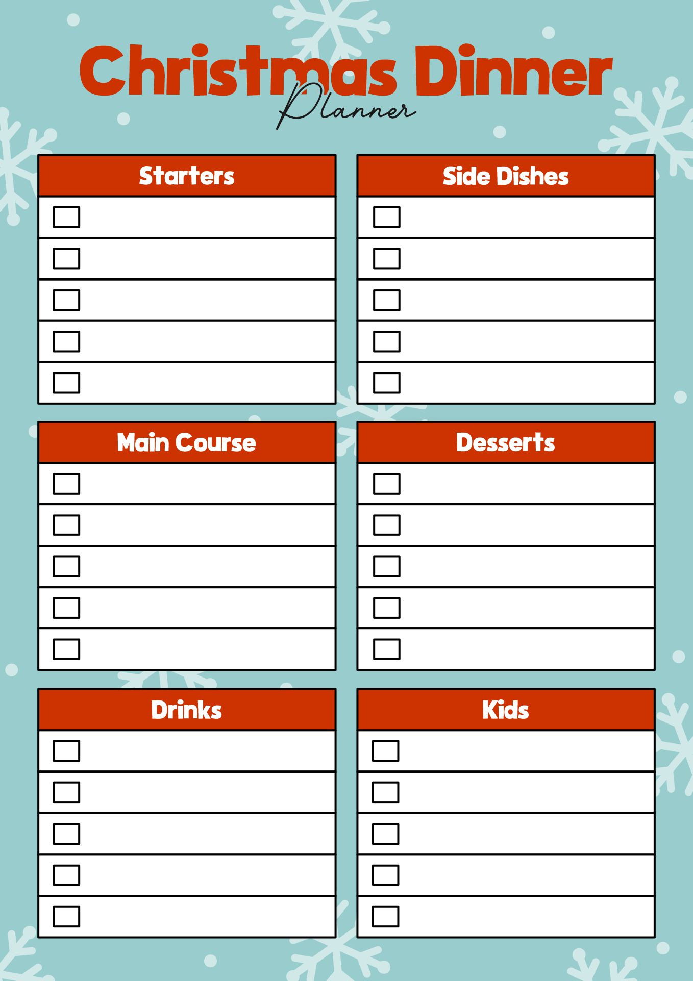 5 Best Images Of Christmas Dinner Menu Printable Free Printable