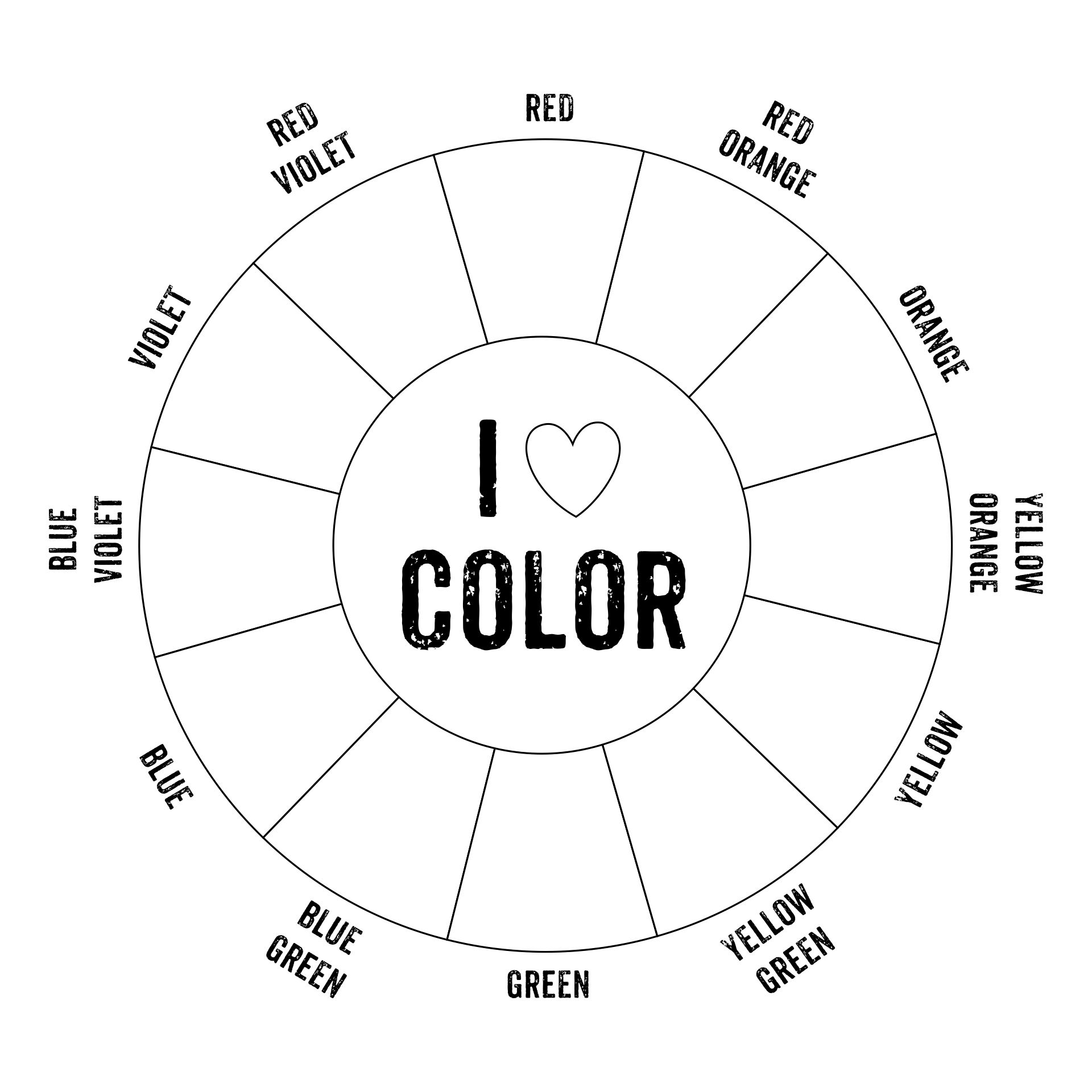 6 Best Images of Color Wheel Printable For Students Blank Color Wheel