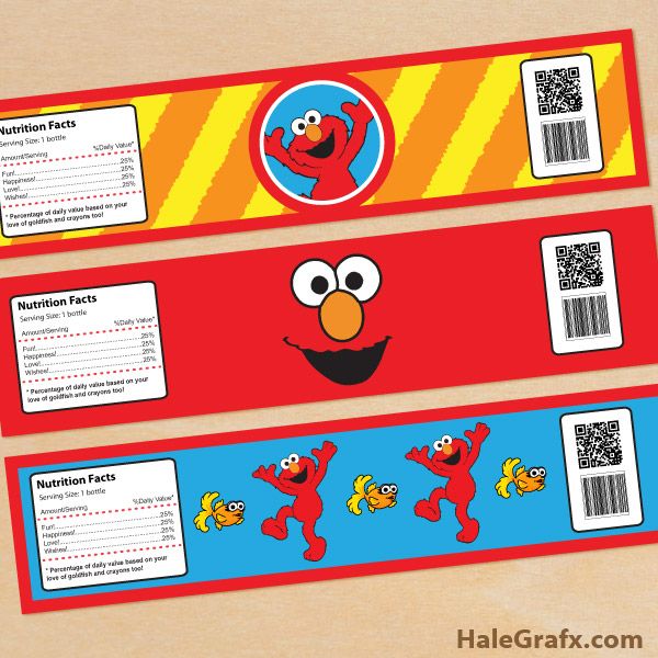 Sesame Street Label Templates