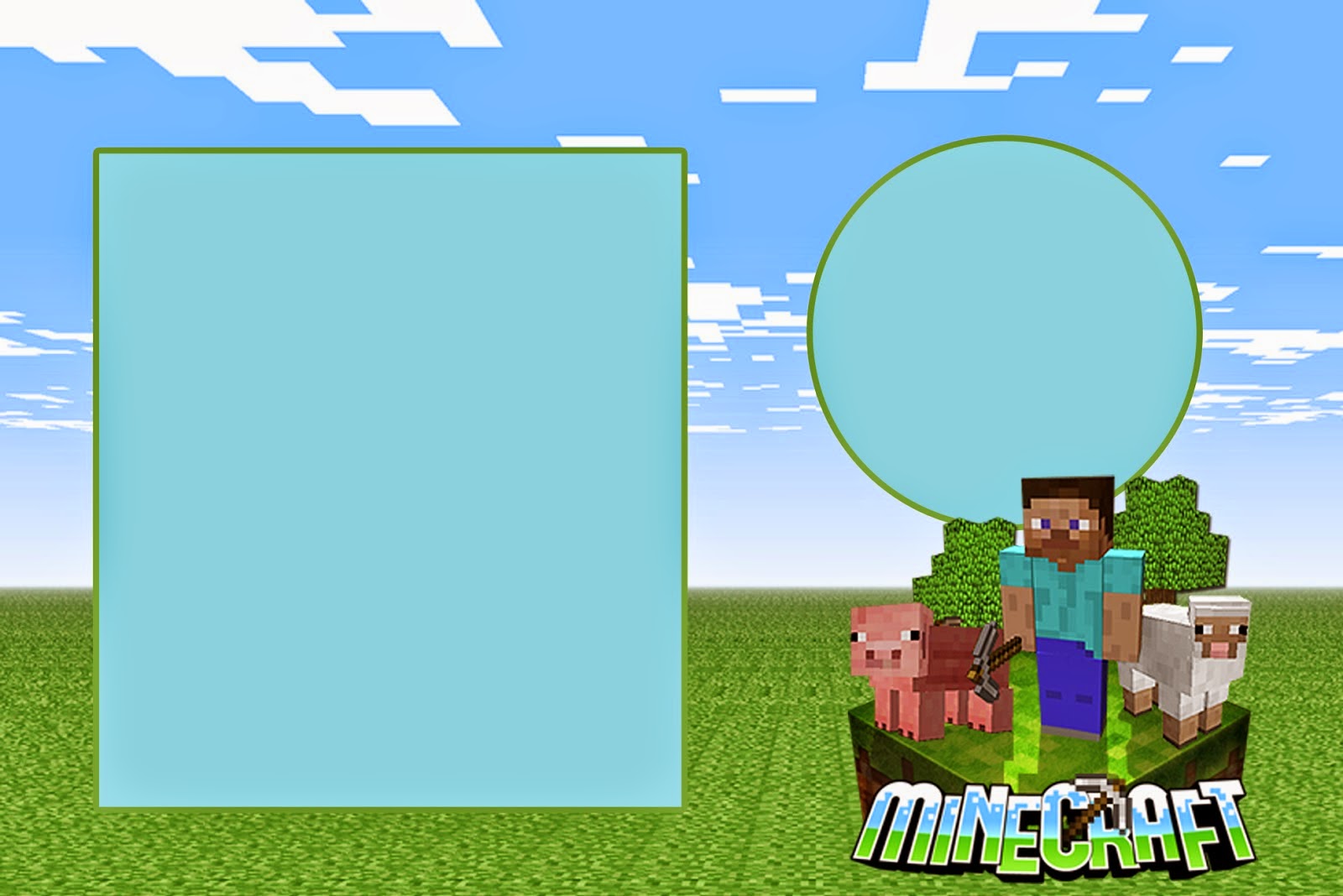 9 Best Images of Free Printable Minecraft Invitations - Minecraft