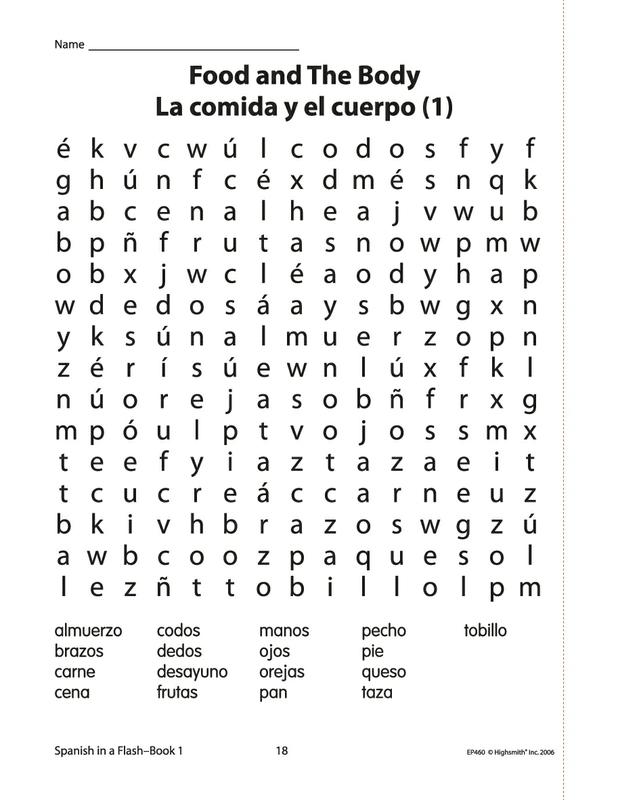 Spanish Word Search Printable Printable Word Searches