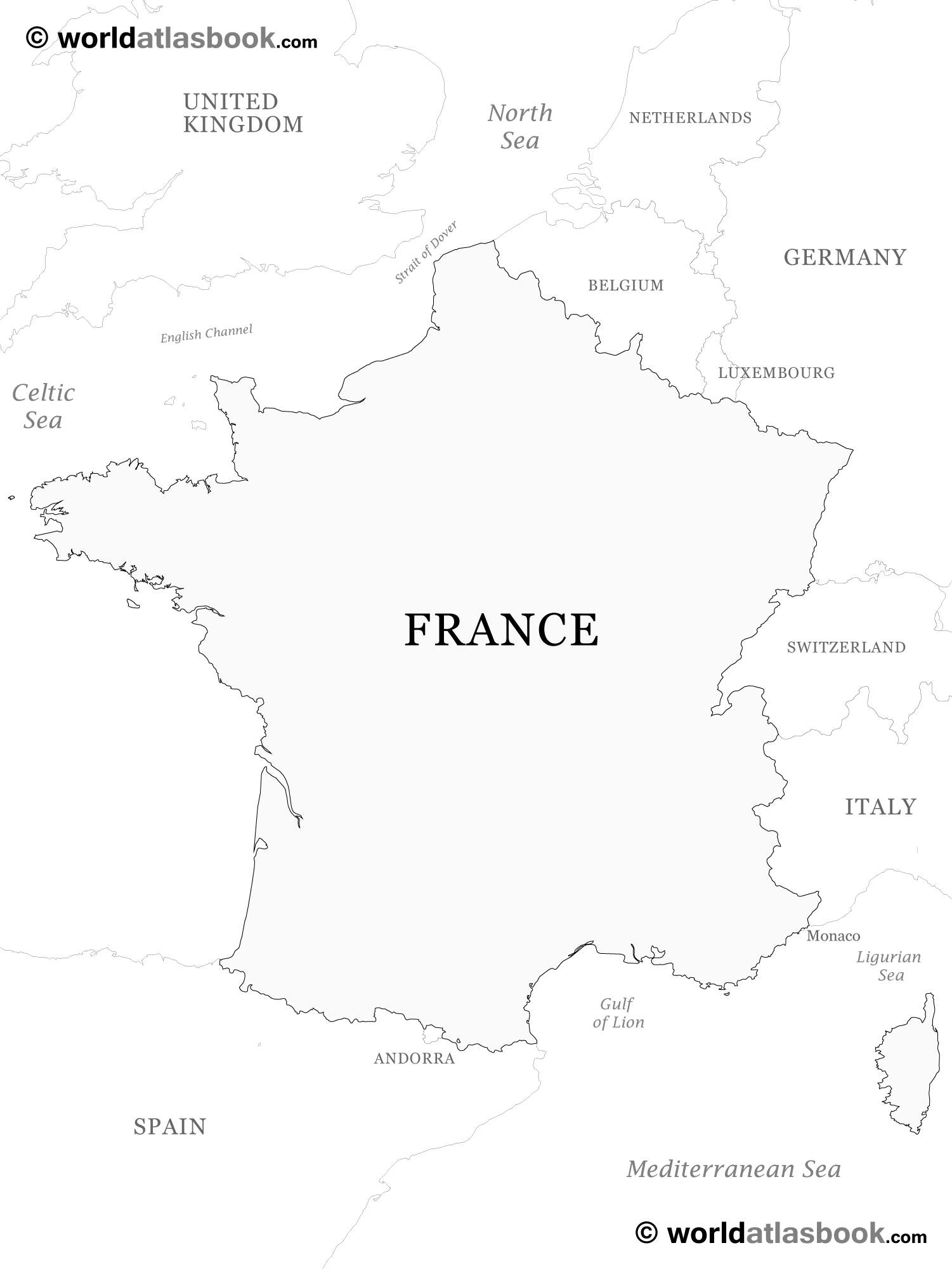 France Political Map Practical Free Printable Outlined France Maps