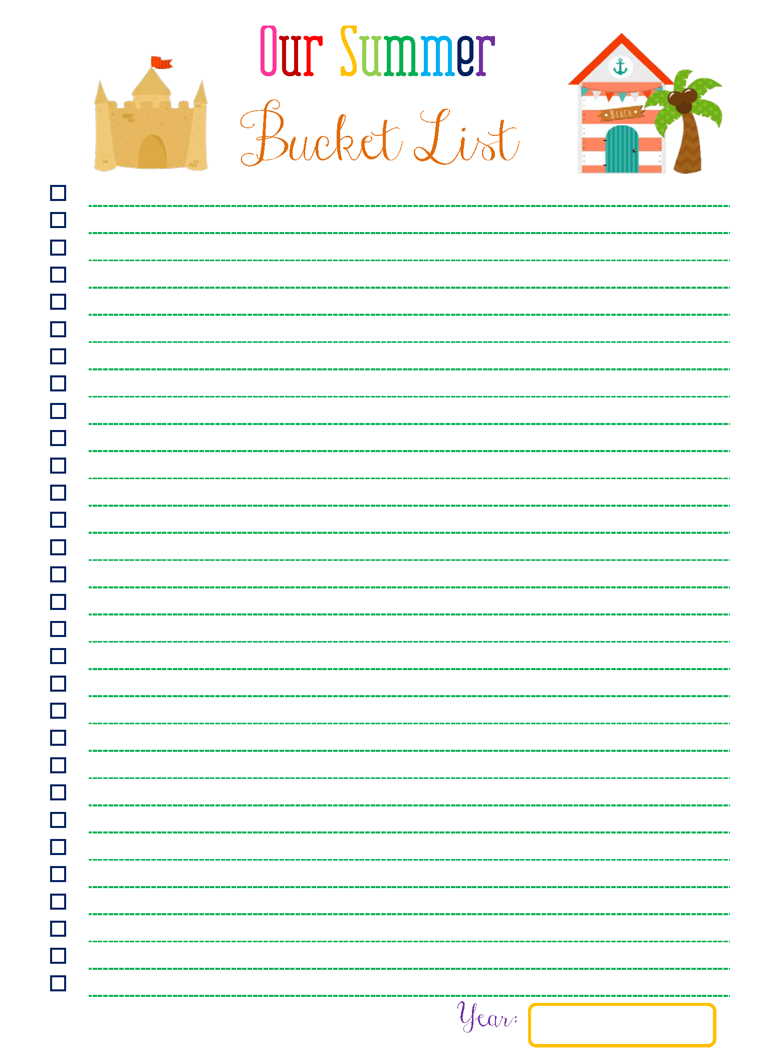 5 Best Images Of 2015 Printable Bucket Template Summer Bucket List Printable Bucket Clip Art