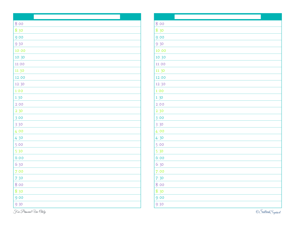 6 Best Images of Daily Page Printable Free Printable Daily Planner