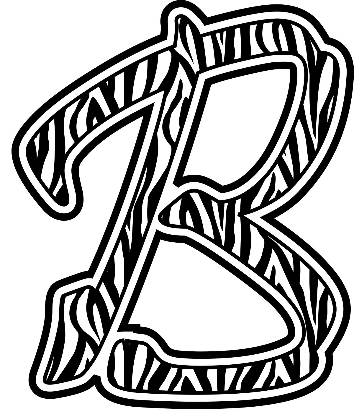 8 Best Images of Animal Print Letters Printable - Animal Print Letters