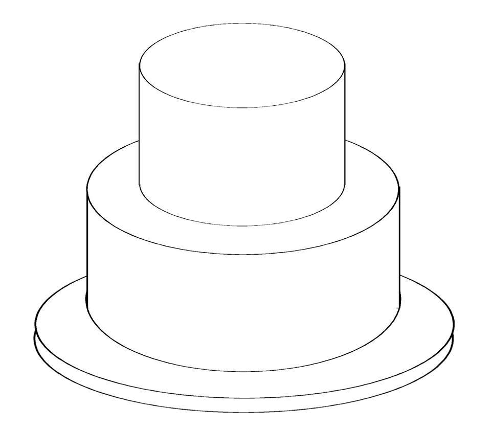 Birthday Cake Template Printable