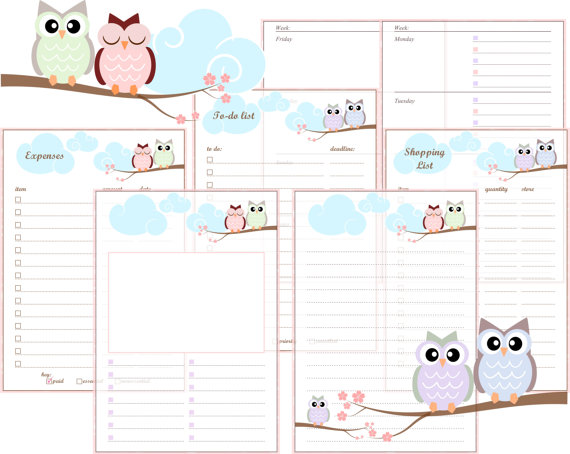 Free Printables A5 Planner Inserts
