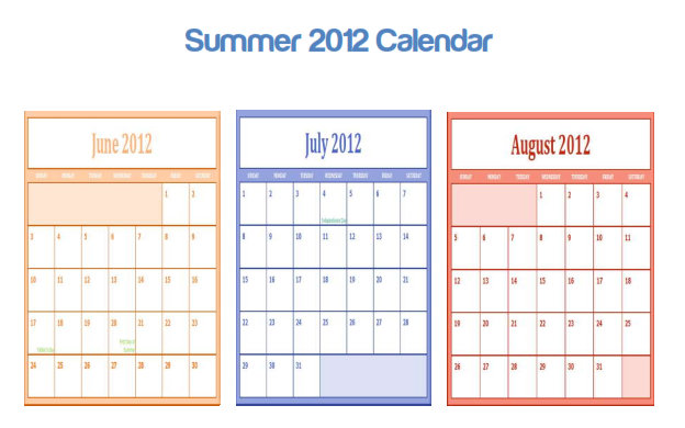 4 Best Images of 2015 Summer 3 Month Calendar Printable - 3 Month