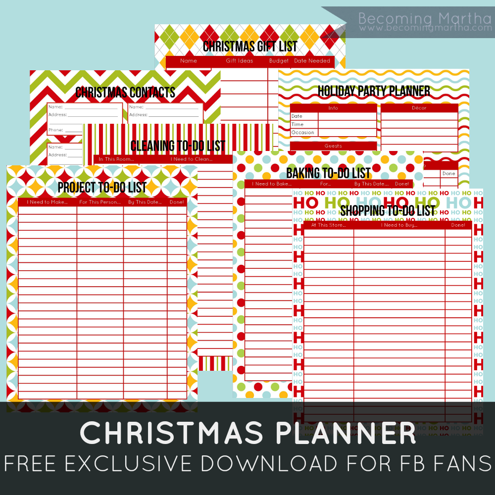 7 Best Images Of Free Printable Christmas Planner Pages Christmas