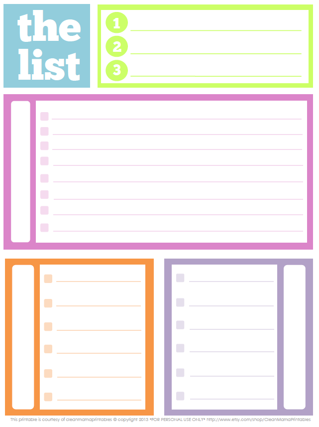 5 Best Images of Free Cute Printable To Do List - Free Things to Do
