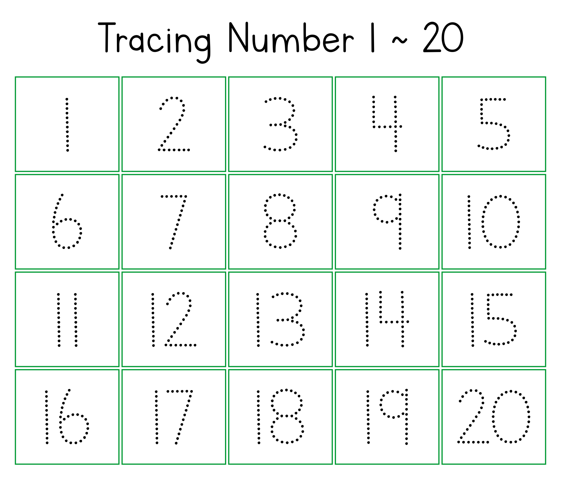 5 Best Images Of Writing Numbers 1 20 Printables Math Worksheets Missing Numbers 1 20 Free 