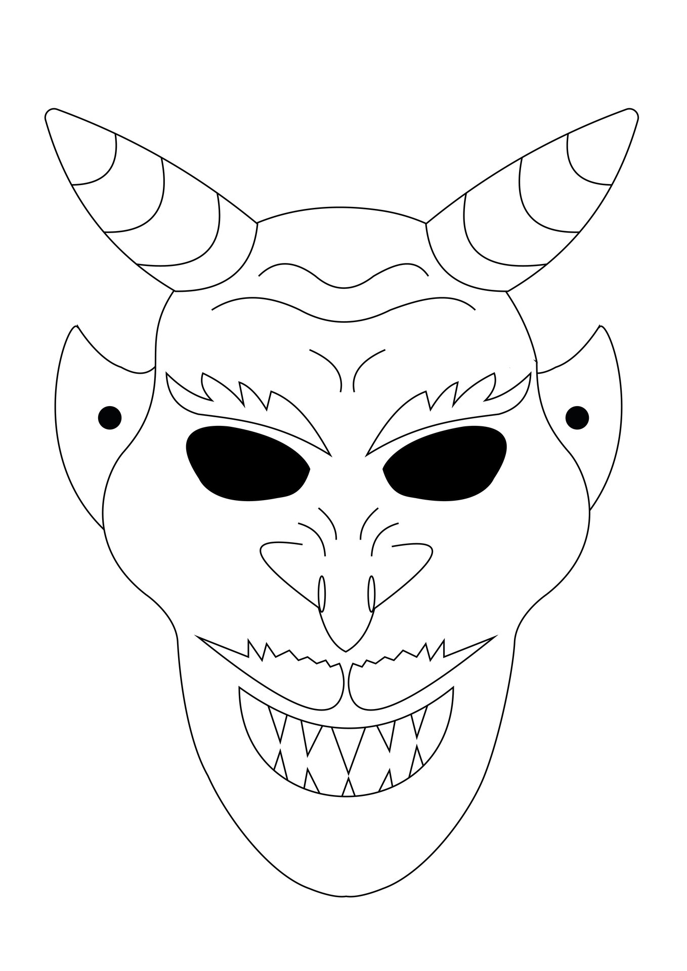 7 Best Images Of Halloween Mask Printable Templates Halloween Mask 