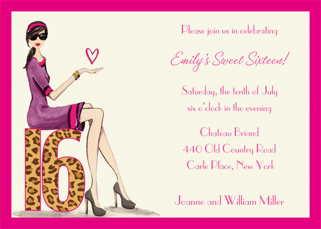 Sweet 16 Birthday Invitation Templates Free Sweet 16 Birthday Invitation Templates Free