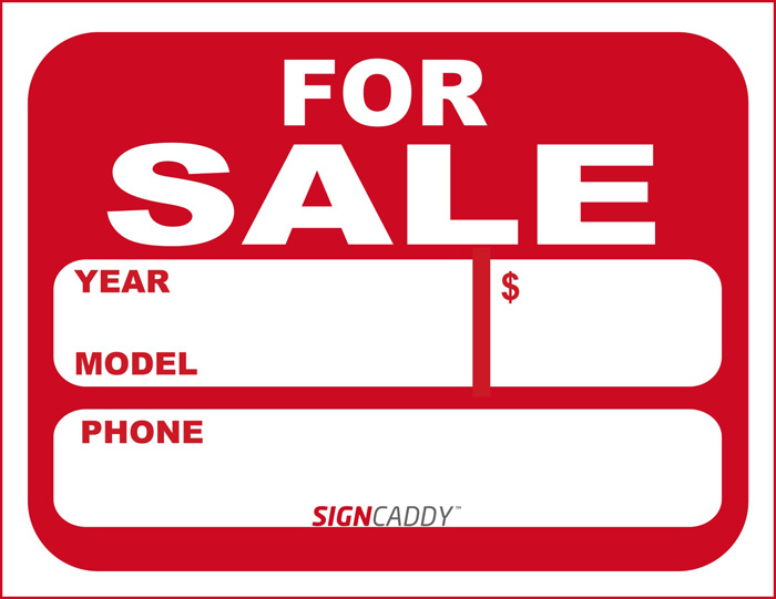 7 Best Images of Free Printable Signs For Sale Auto Car for Sale Sign