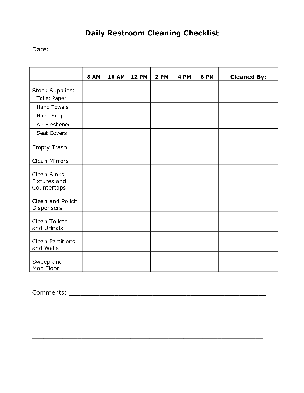6-best-images-of-printable-cleaning-check-off-sheets-kitchen-cleaning-checklist-daily