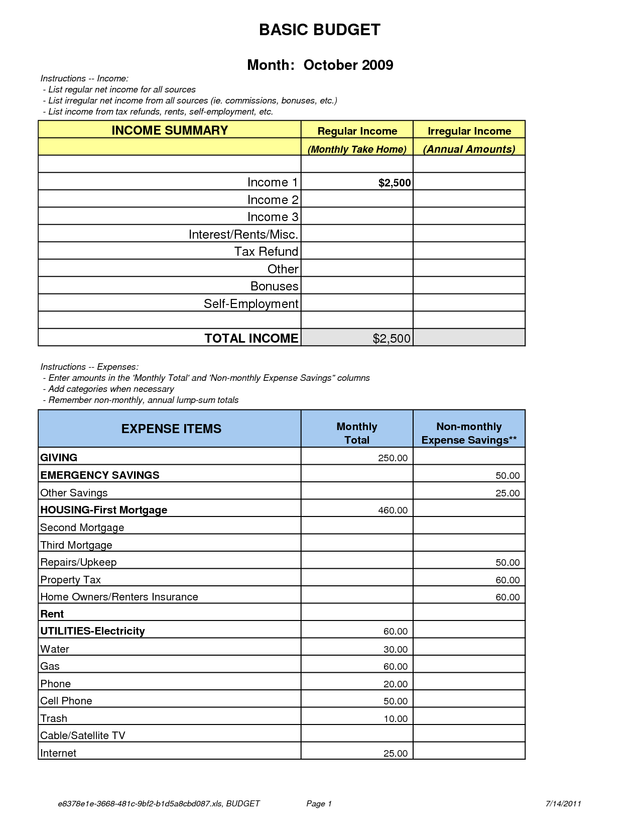 Dave Ramsey Budget Forms Free Printable