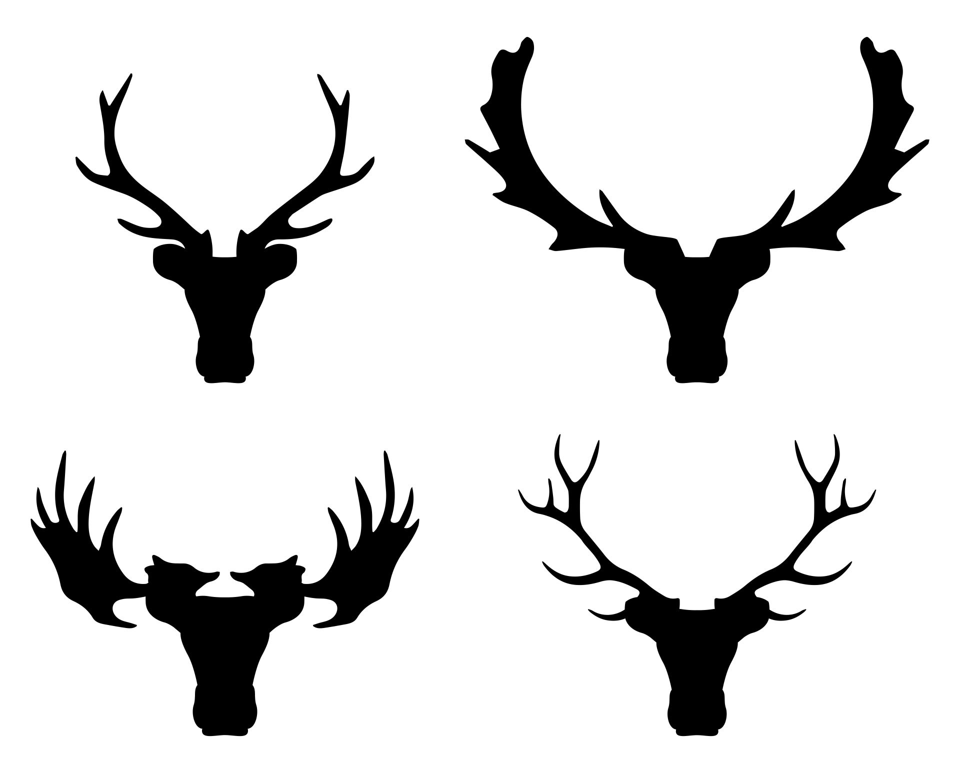 Deer Head Outline Printable Printable Templates