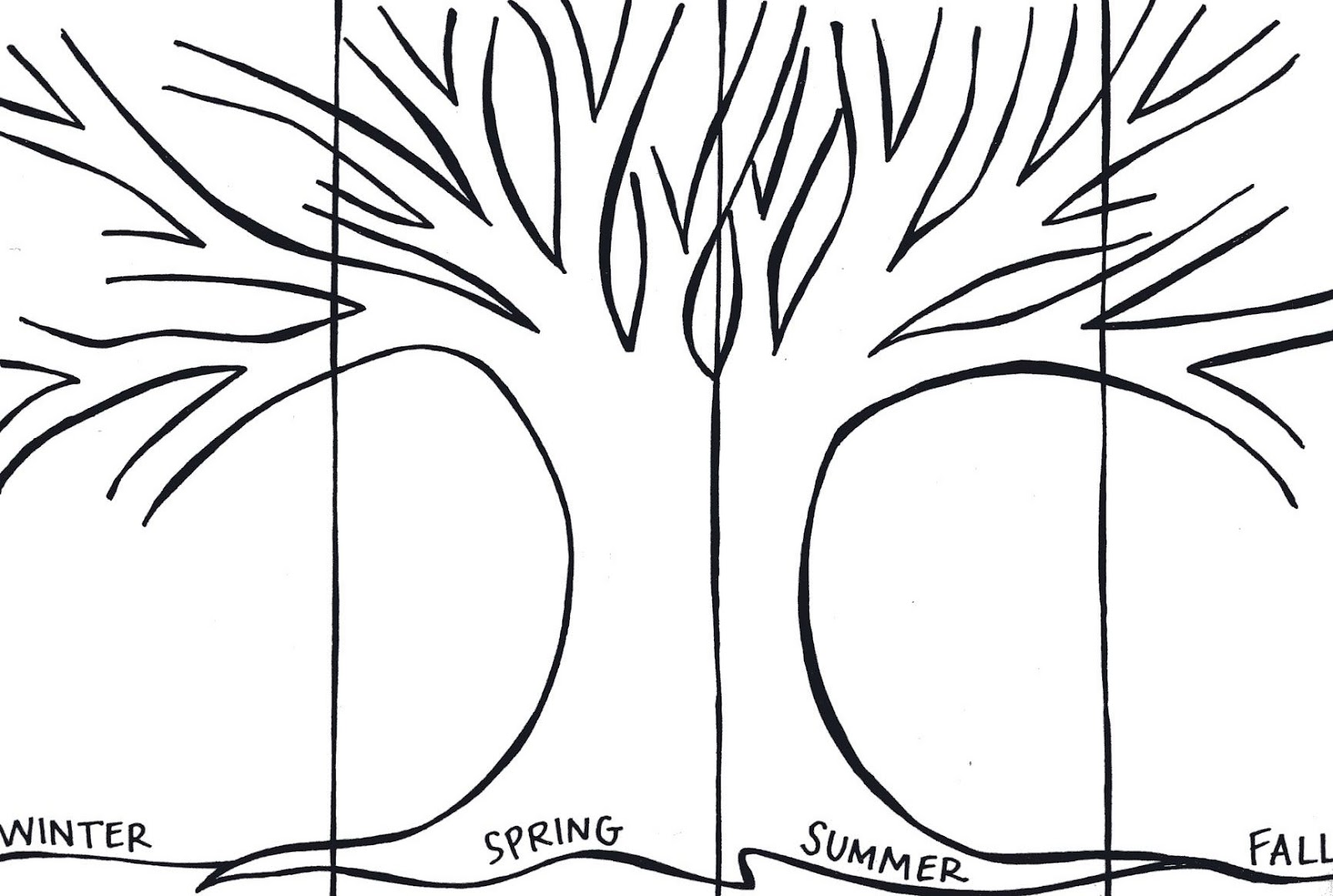 6 Best Images Of Spring Printable Tree Templates Spring Tree Template 