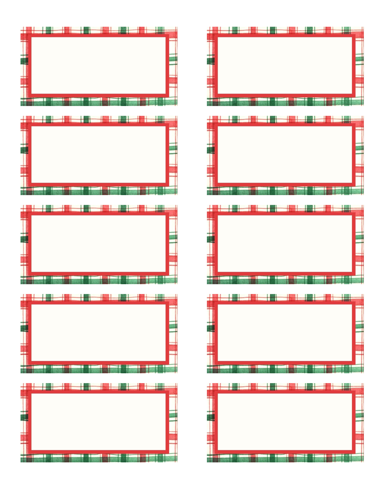 Free Printable Holiday Labels Templates
