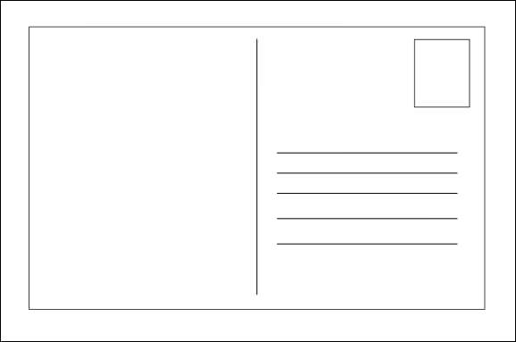 Free Blank Postcard Template For Word