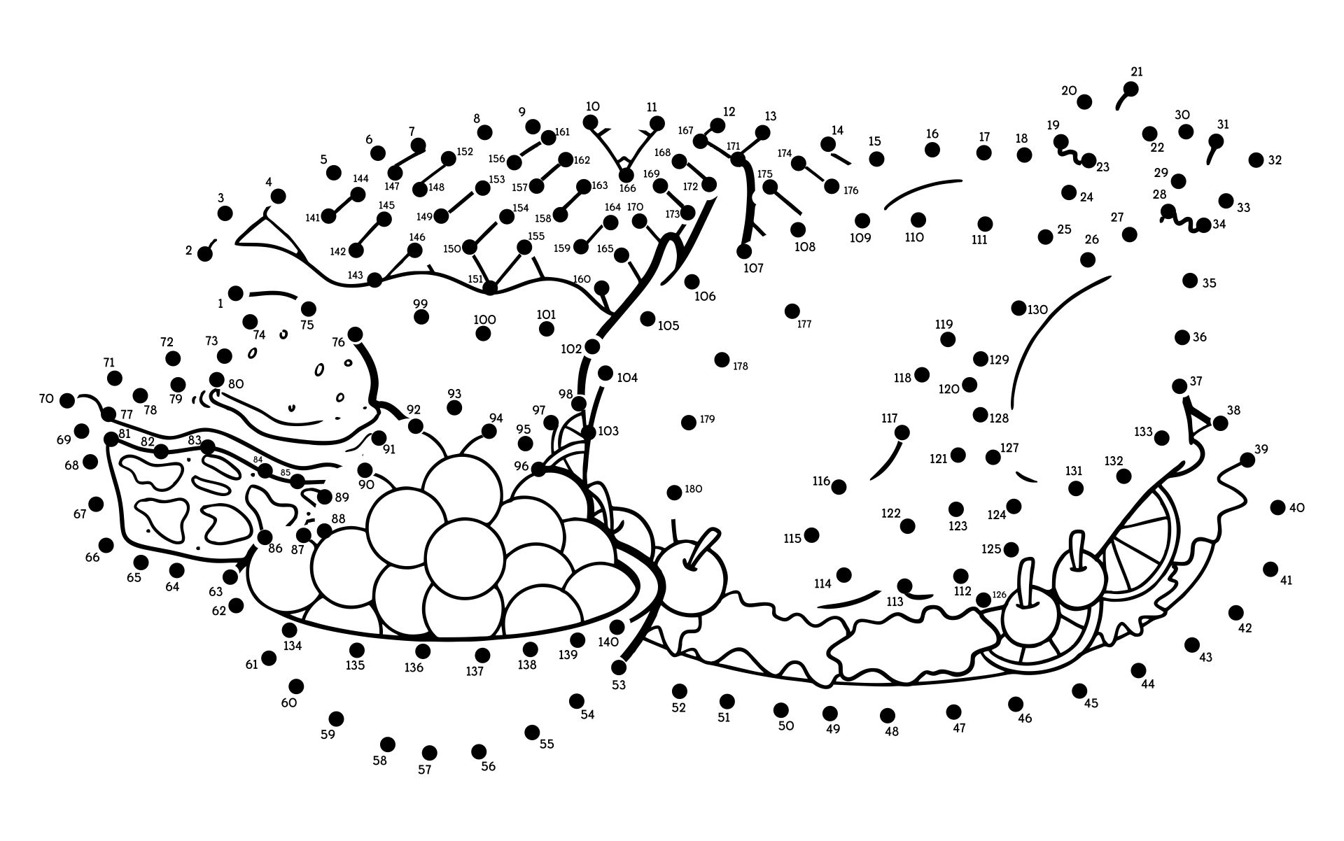 thanksgiving connect the dots coloring pages - photo #7