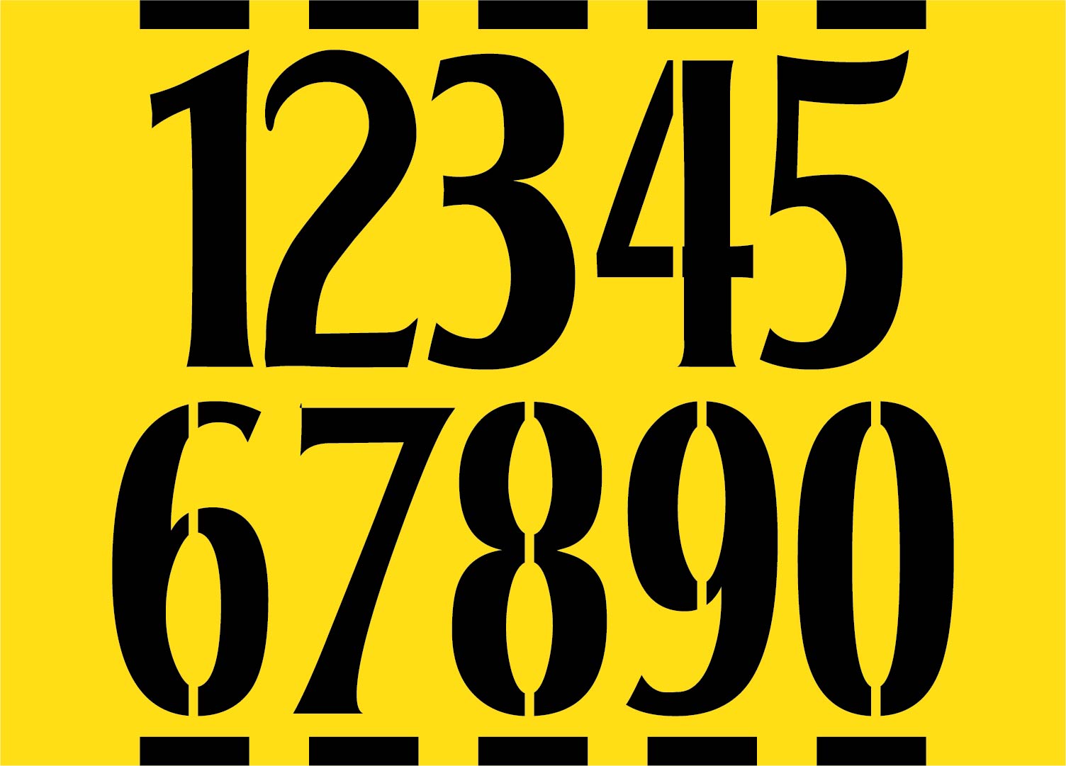 Free 1 Inch Printable Number Templates