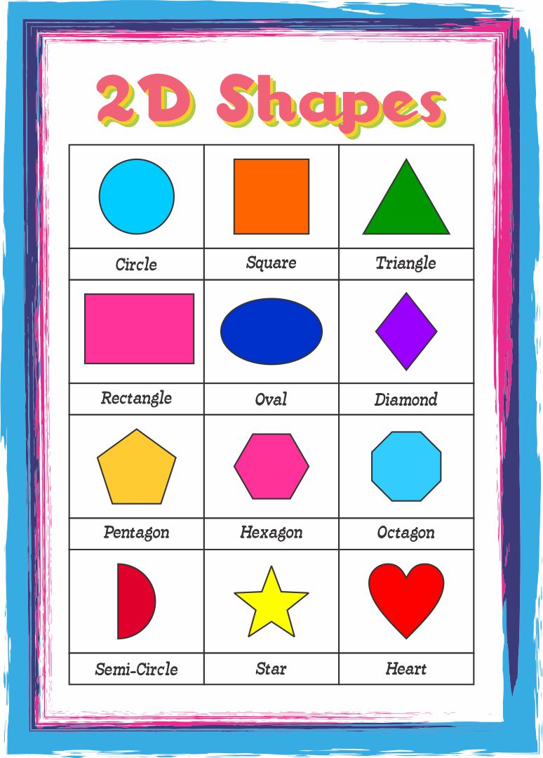 5 Best Images of Printable Shapes Chart - Preschool Shapes Chart, Basic