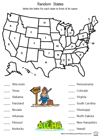 50-states-printable-worksheets