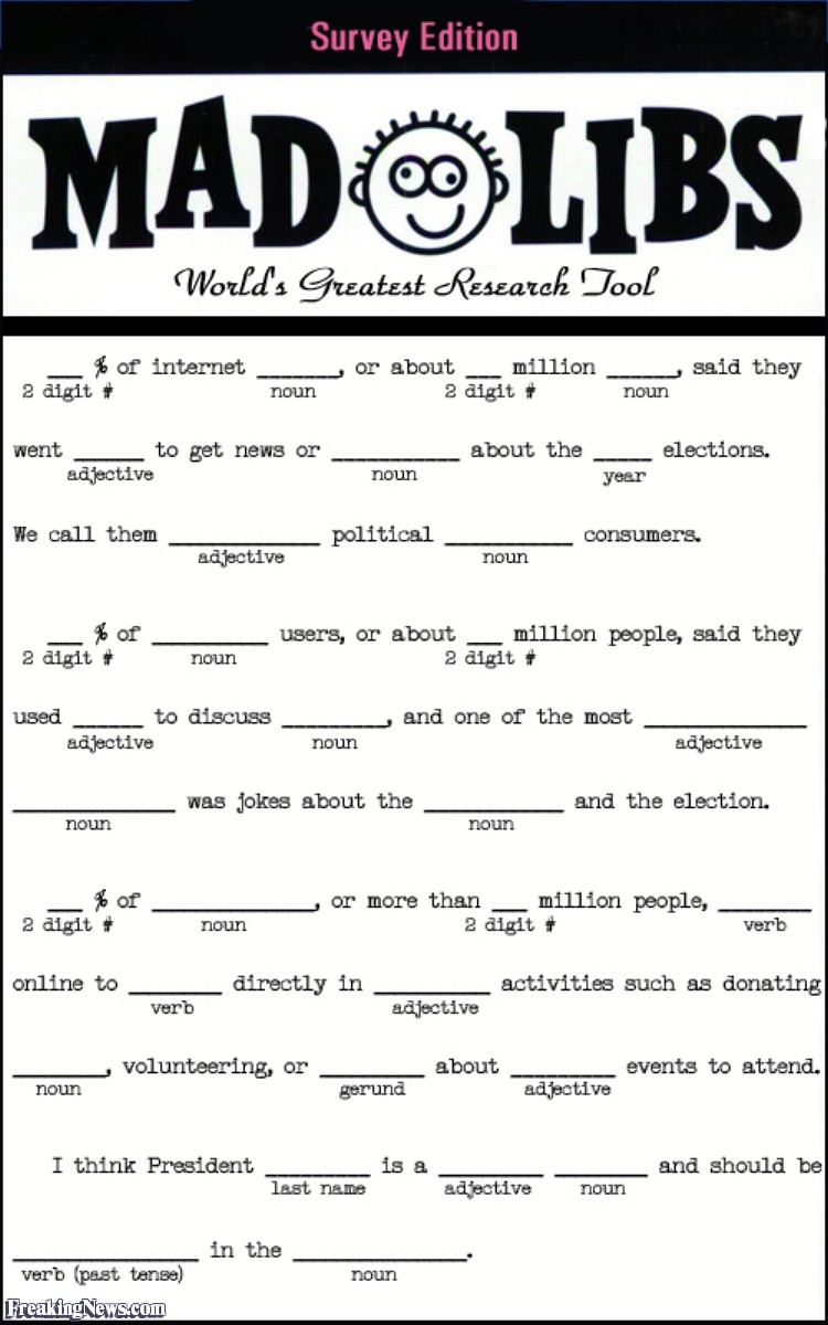 Free Printable Adult Mad Libs