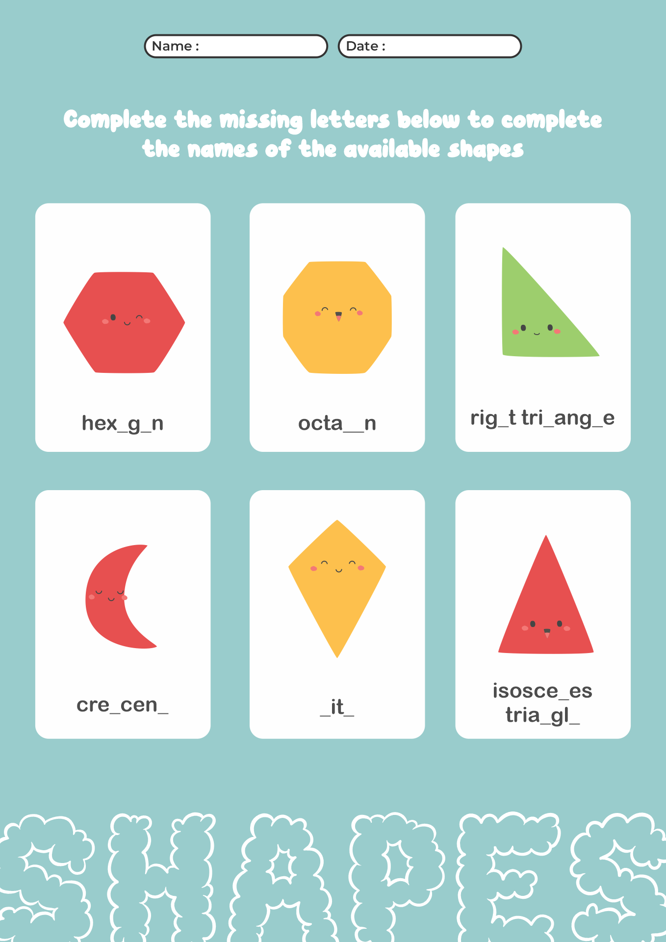 Basic Shapes Chart