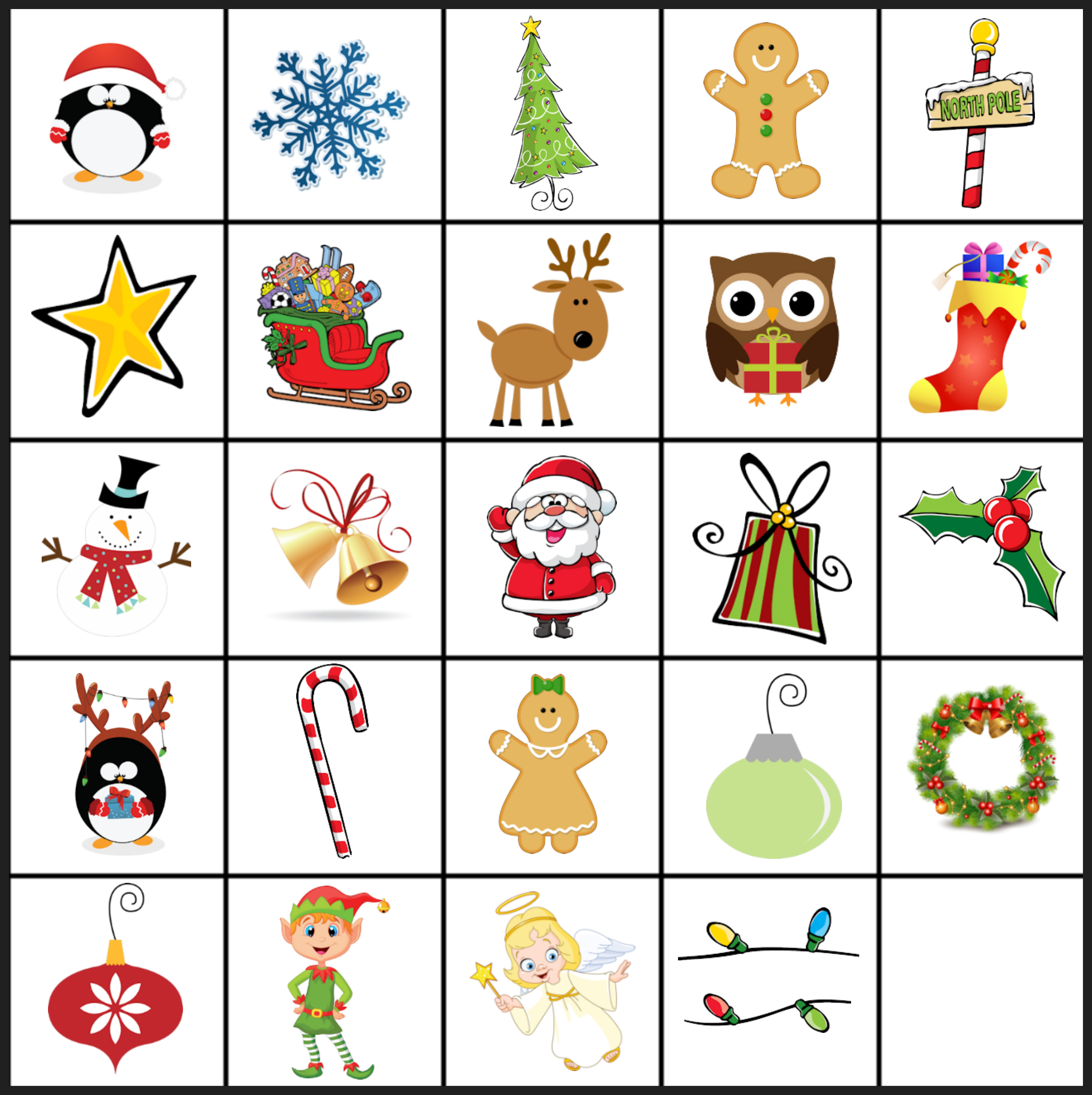 7 Best Images of Winter Card Printable Matching Games  Printable Memory Game Cards, Christmas 