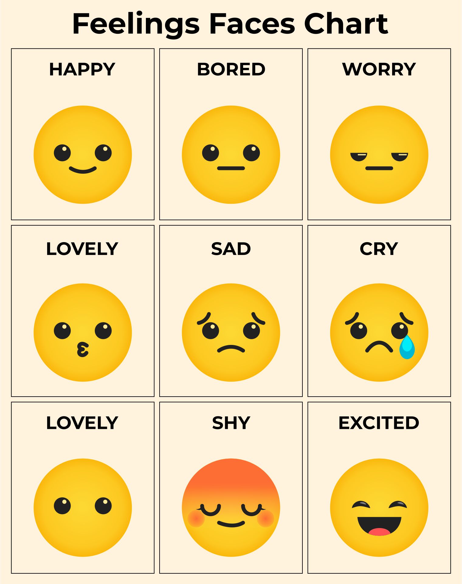 7 Best Images Of Printable Feelings Chart Printable Feelings List 