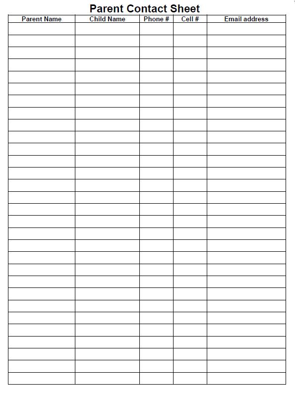 7 Best Images of Free Printable Contact Sheet Free Printable Phone