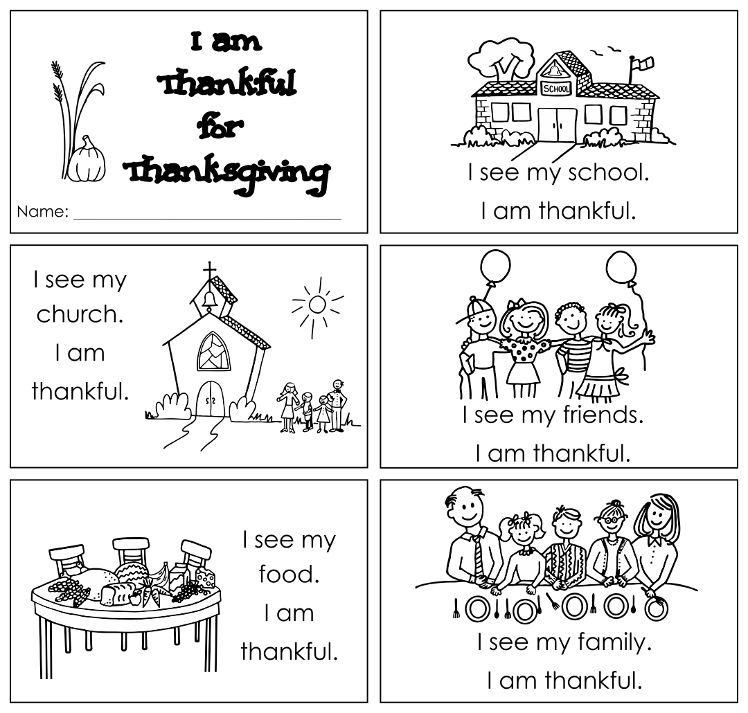 4 Best Images of Printable Thanksgiving Books For Kindergarten 5