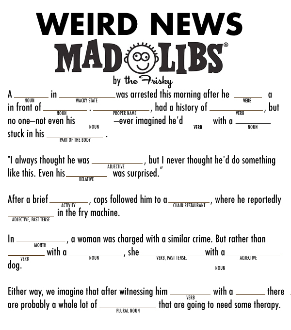 6 Best Images of Funny Printable Mad Libs Adult Mad Libs Printable
