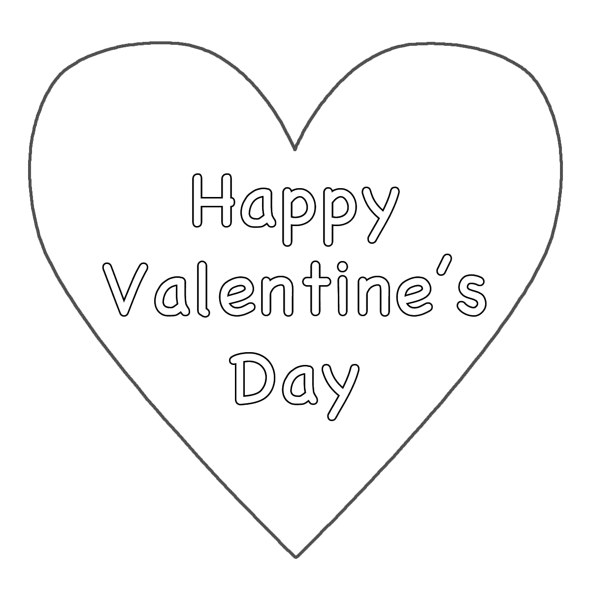valentines day coloring pages hearts - photo #4
