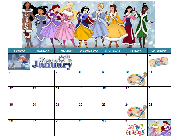 Disney Calendar 2025