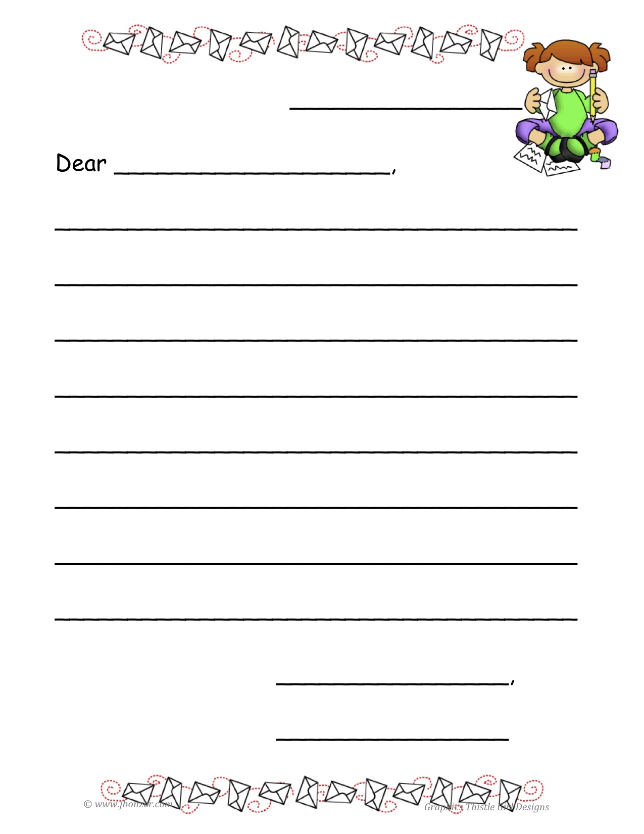 Letter Templates For Kids from www.printablee.com
