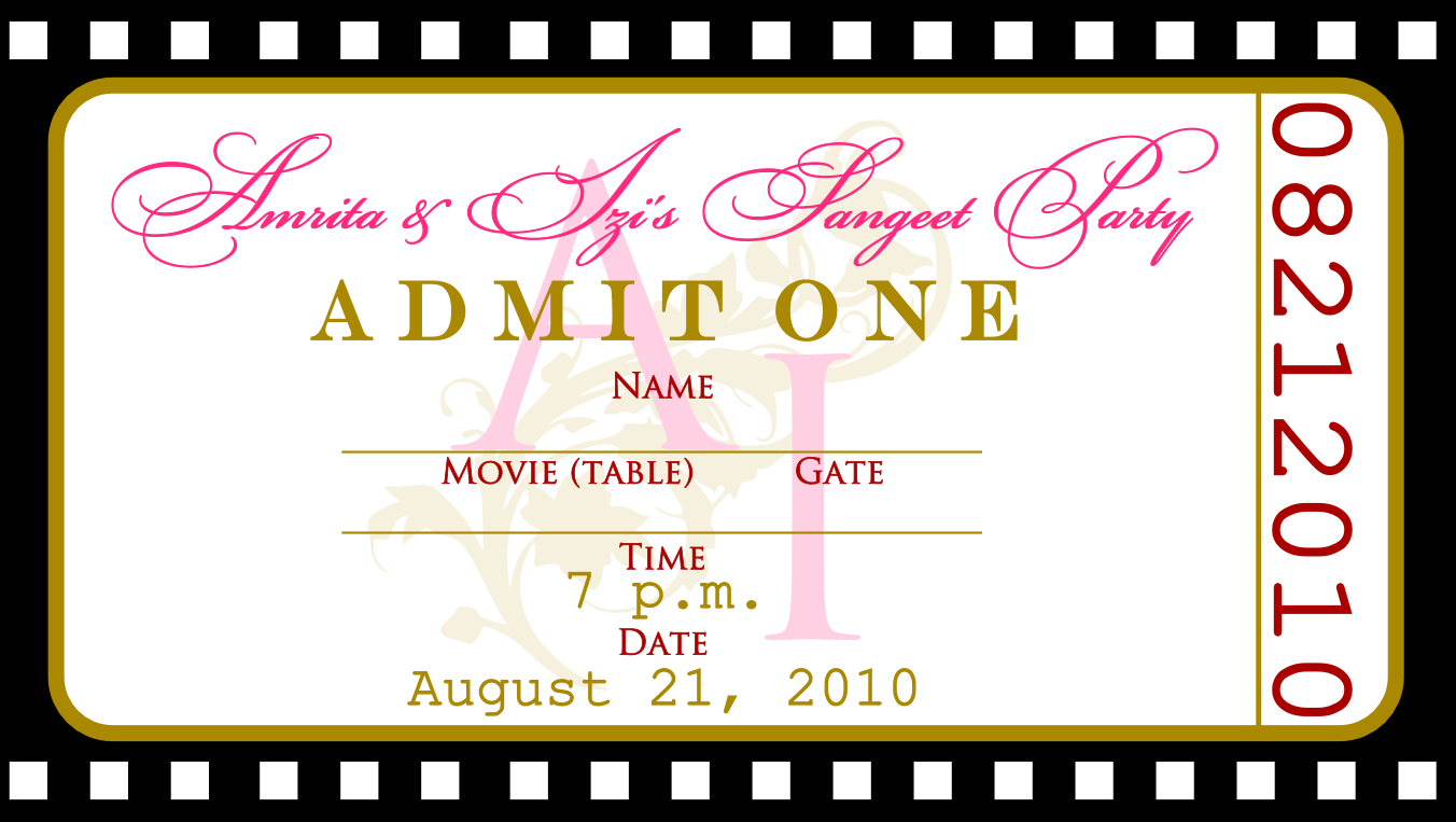 5 Best Images of Movie Ticket Template Printable Clip Art Movie