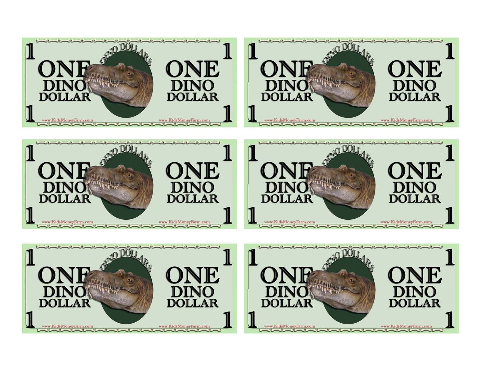 Money: Printable Dollar Bills - TeacherVision