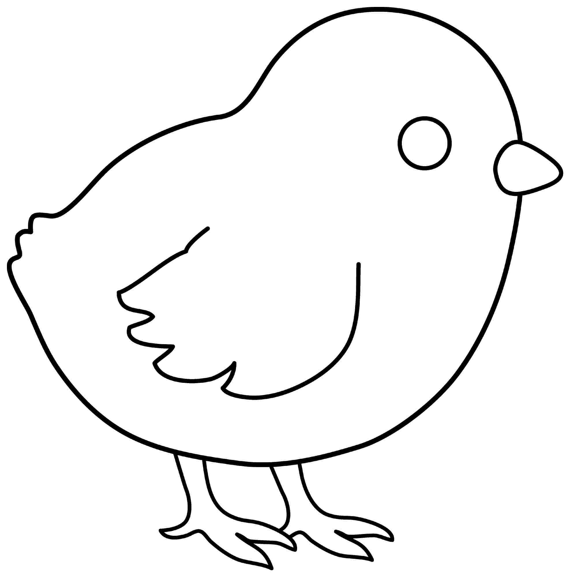 baby chick coloring pages free kindergarten - photo #24