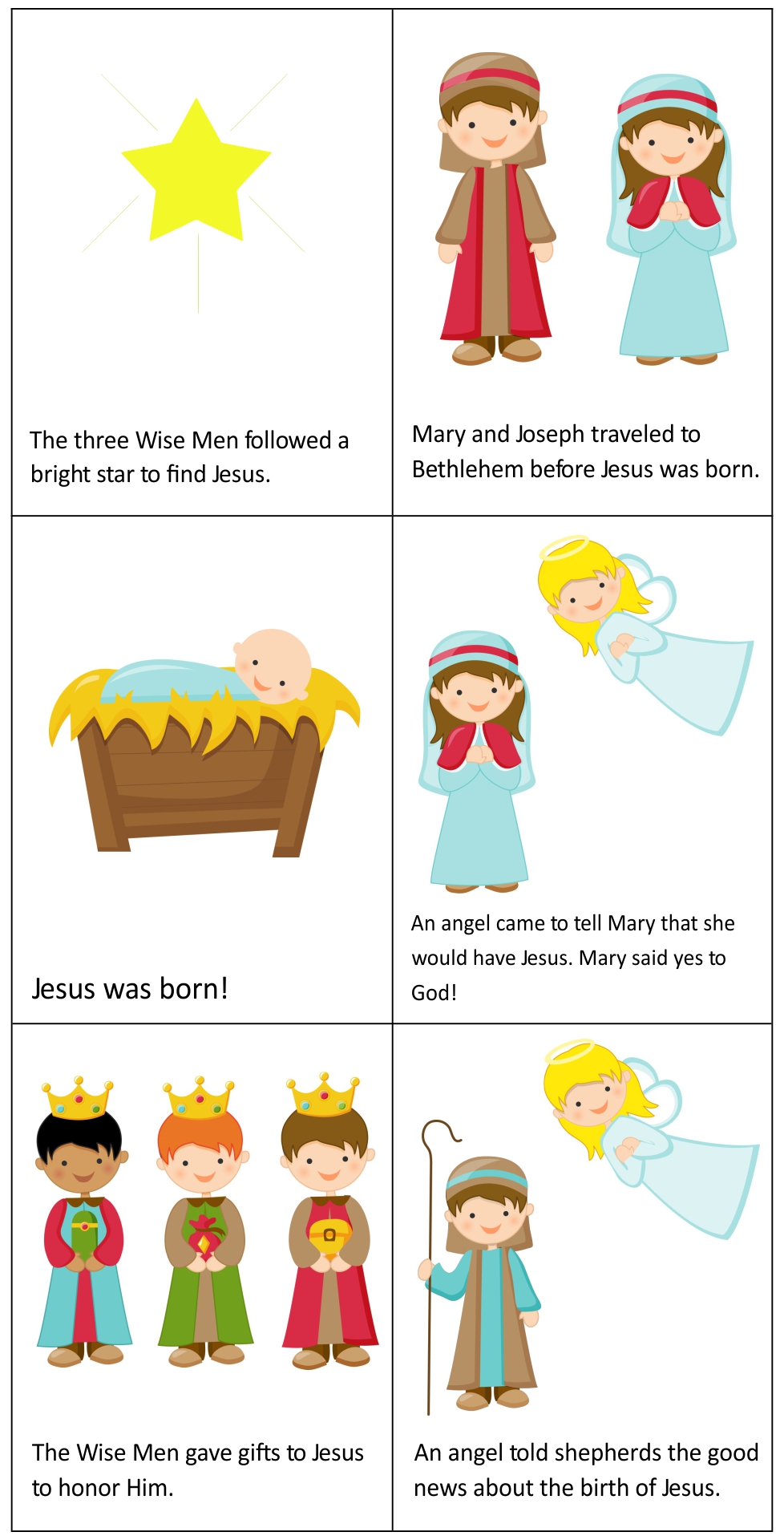 Free Printable Nativity Story