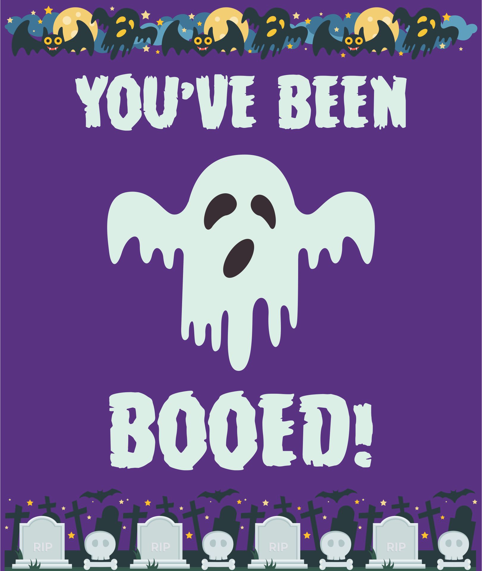 6 Best Images Of Halloween Booing Printables You ve Been Booed Sign 
